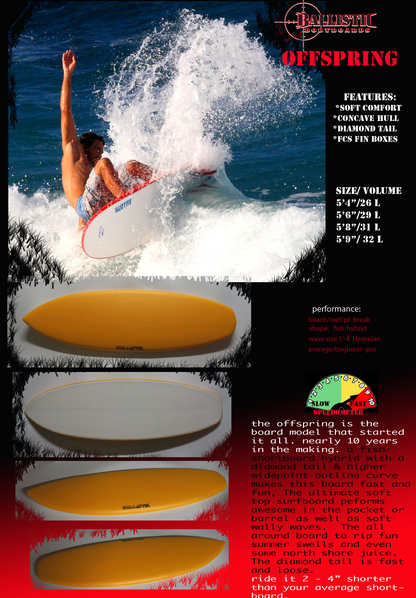 Ballistic Offspring Surfboard